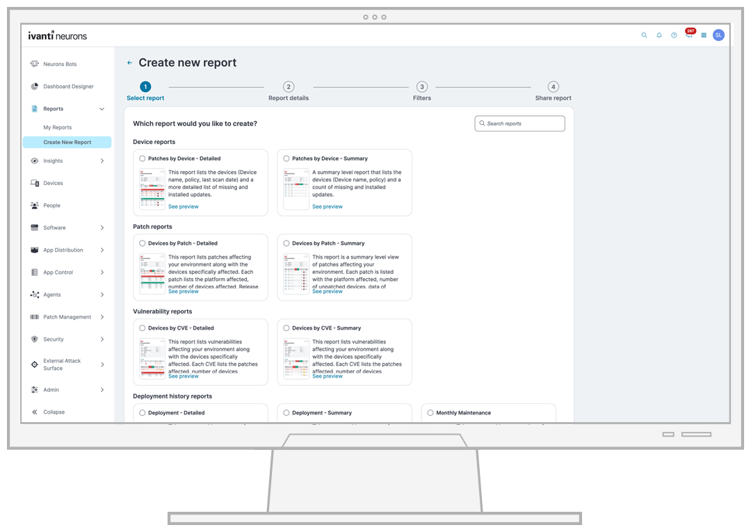 Exposure-based compliance reporting